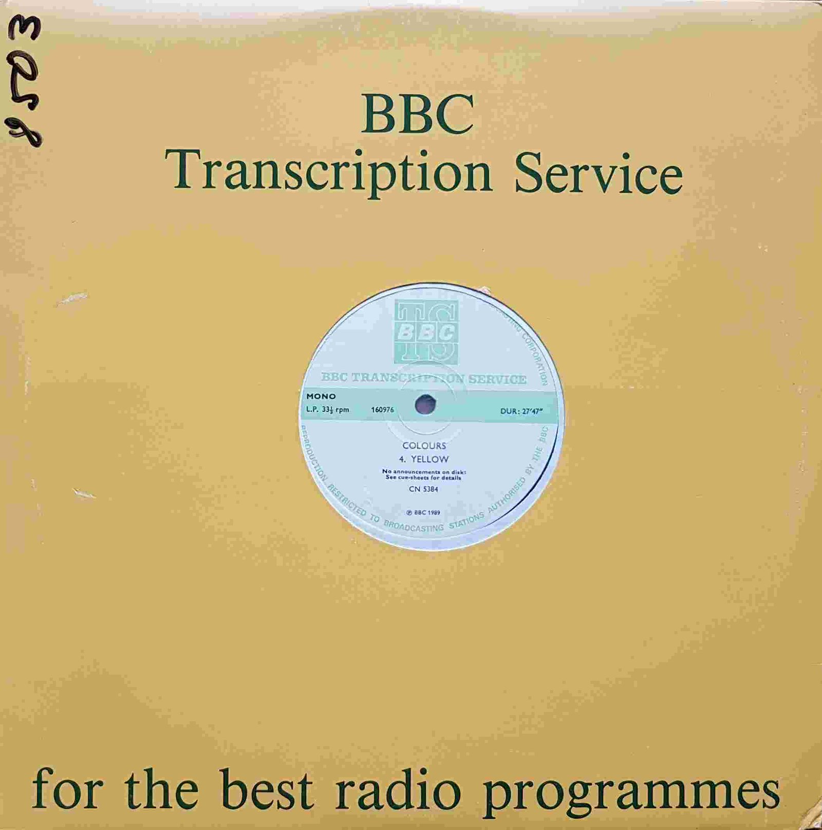 Back cover of CN 5384 2